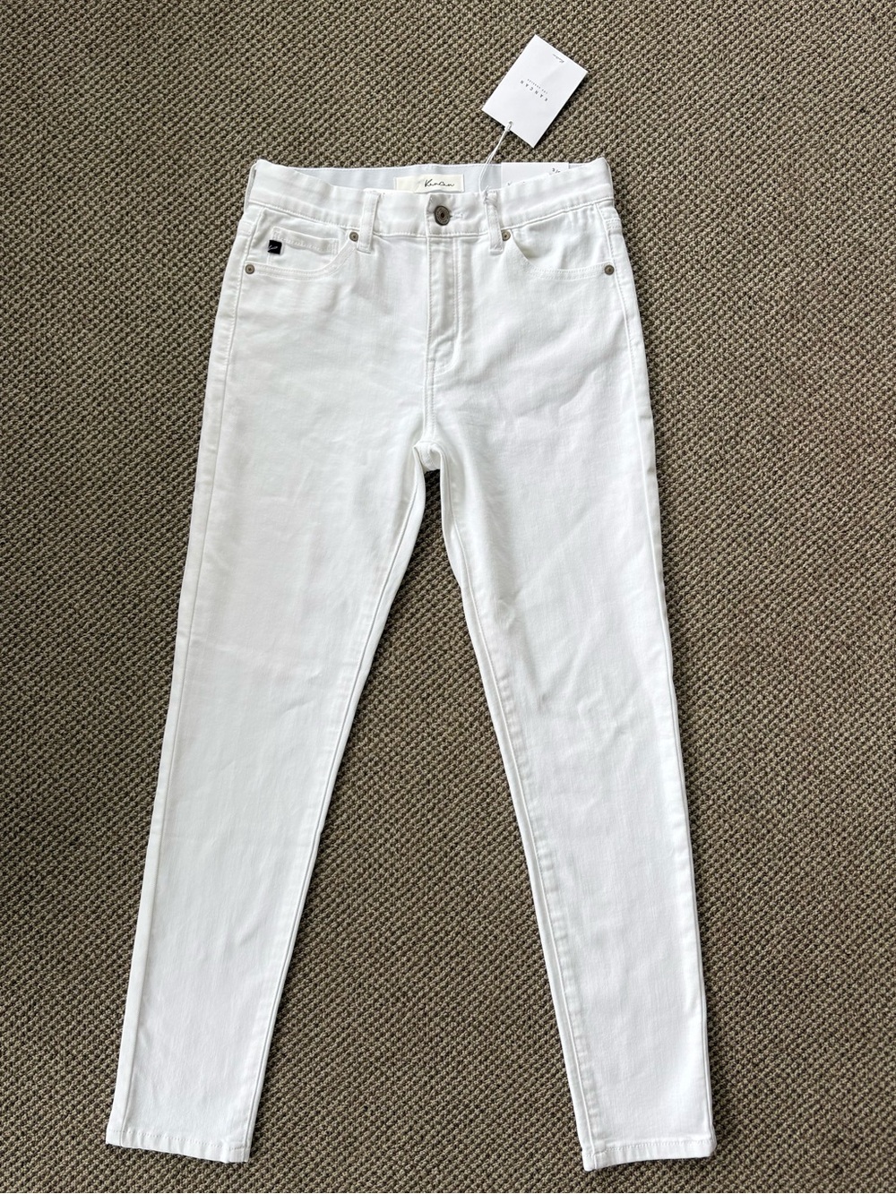 KanCan White High-Rise Skinny Jeans